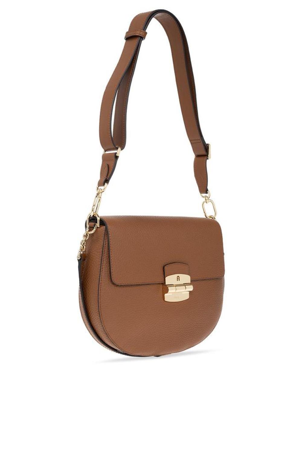 Furla Club 2 Logo Engraved Crossbody Bag