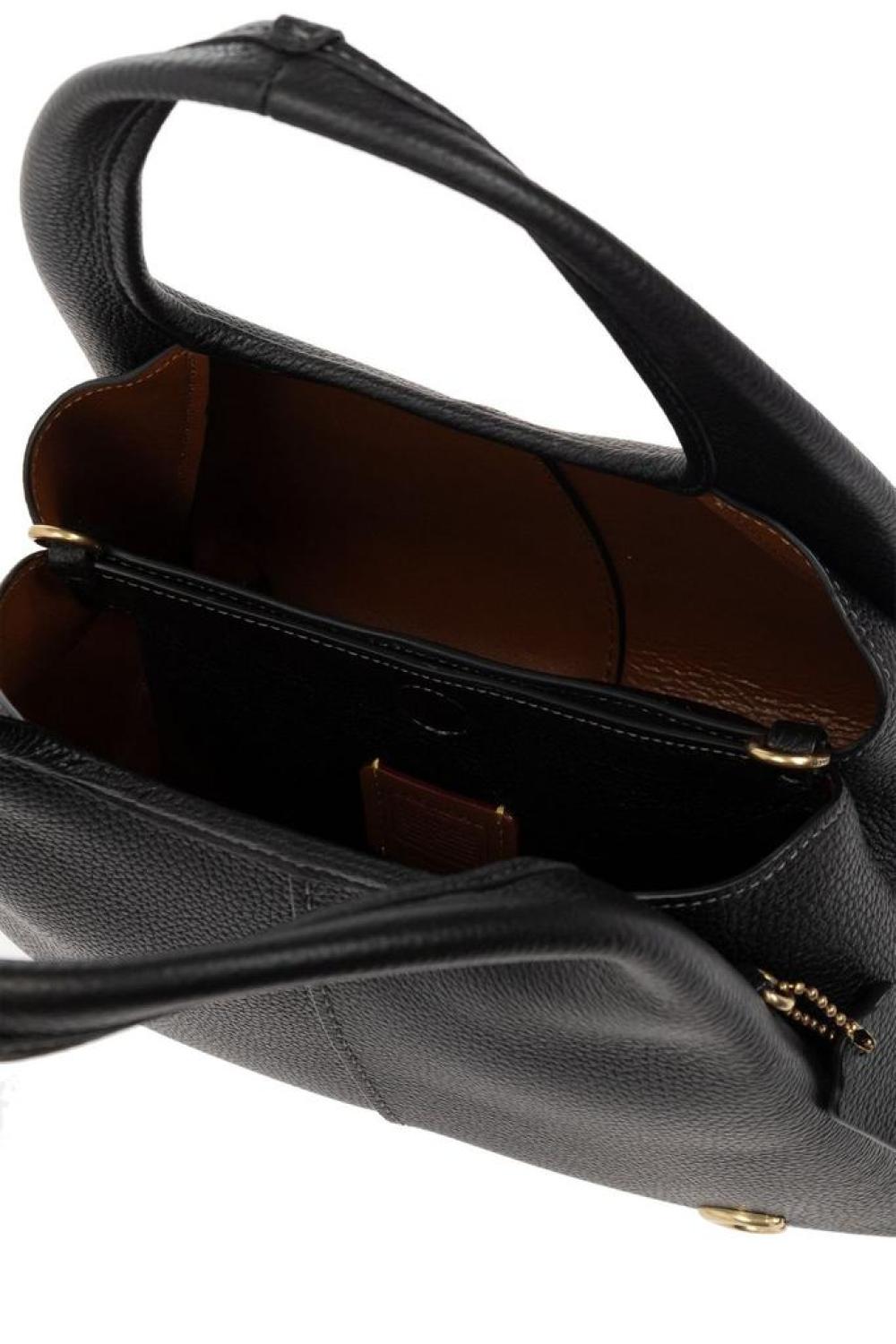 Coach Logo Plaque Top Handle Bag