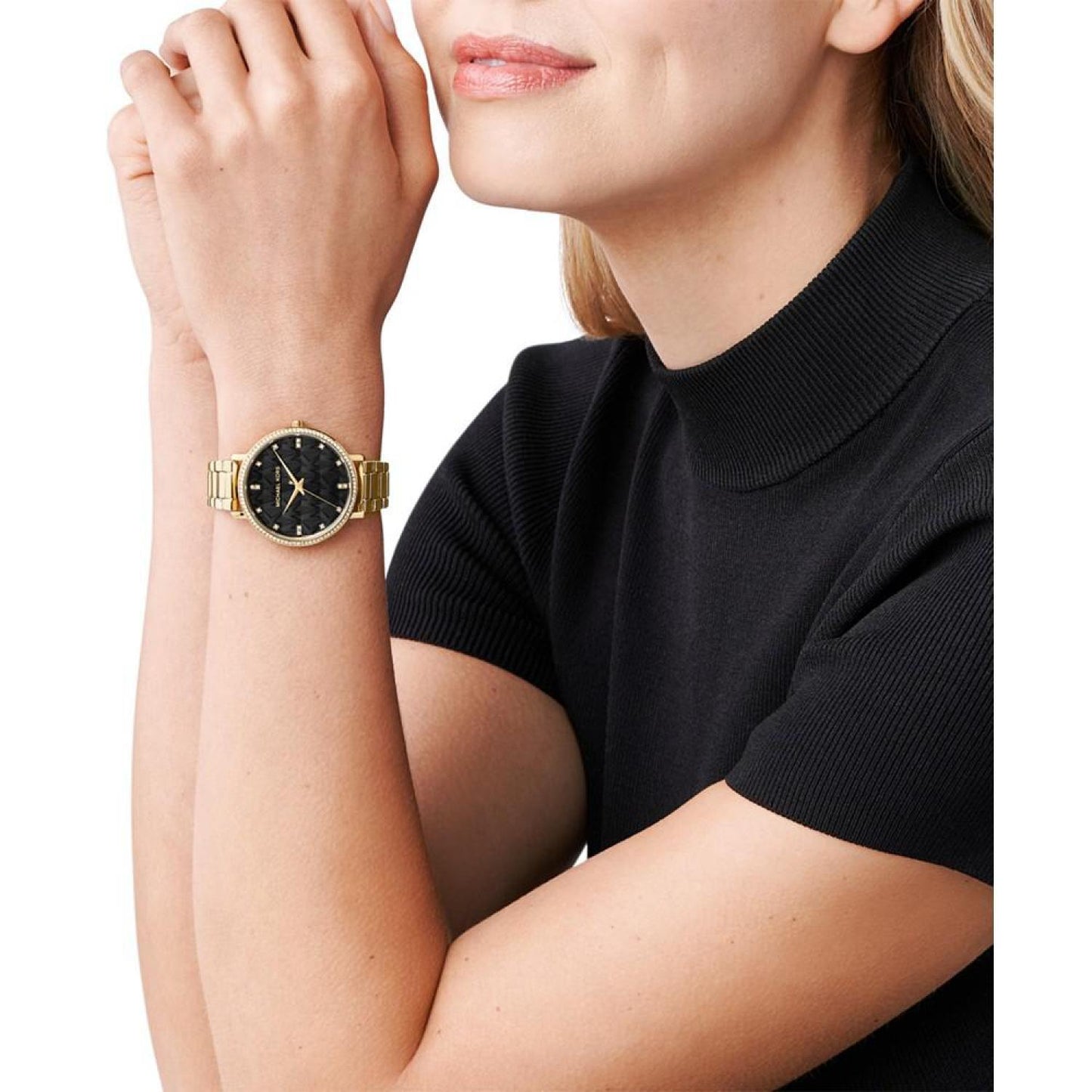 Women's Pyper Three-Hand Gold-Tone Stainless Steel Bracelet Watch 38mm