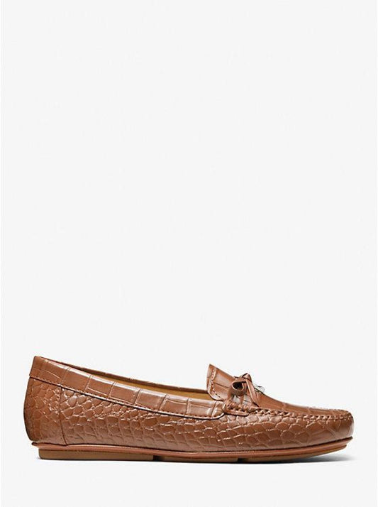 Juliette Crocodile Embossed Faux Leather Loafer