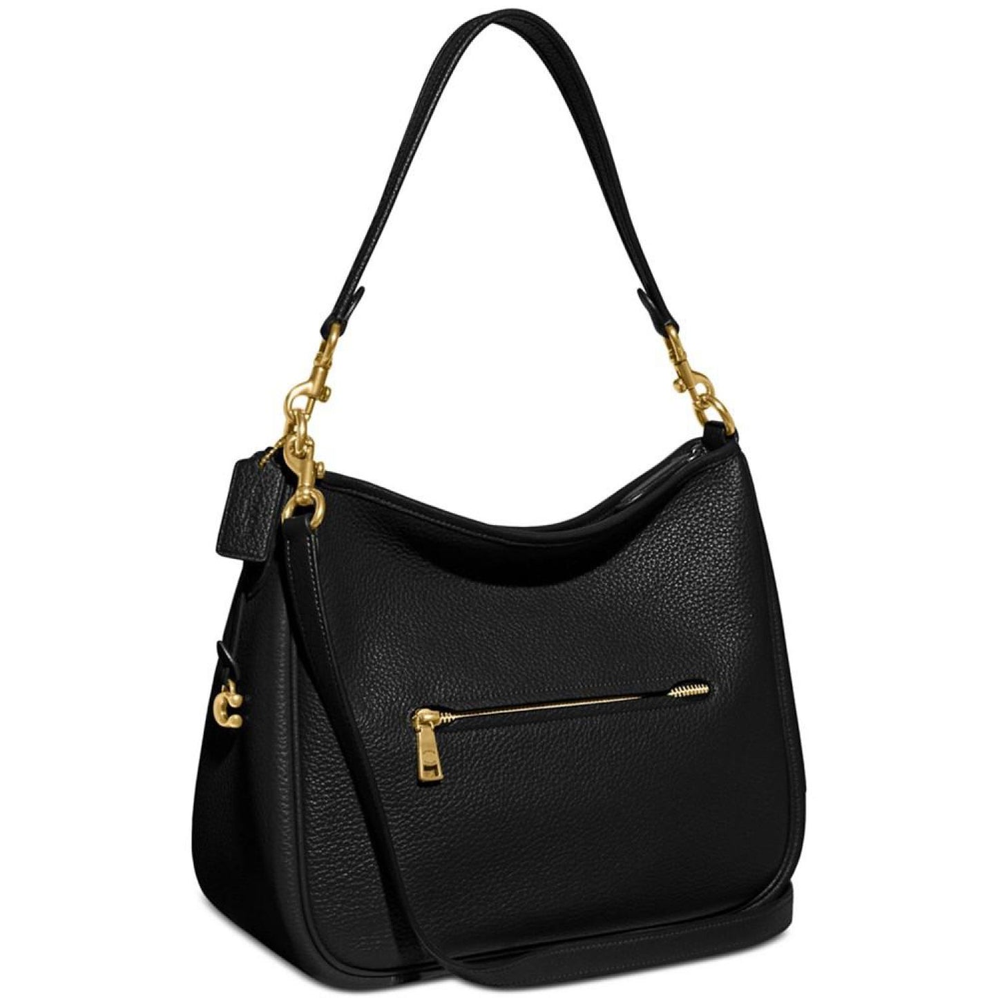 Soft Pebble Leather Cary Shoulder Bag with Convertible Straps