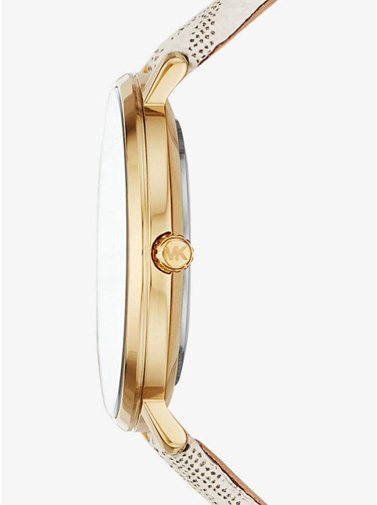 Pyper Logo and Gold-Tone Watch