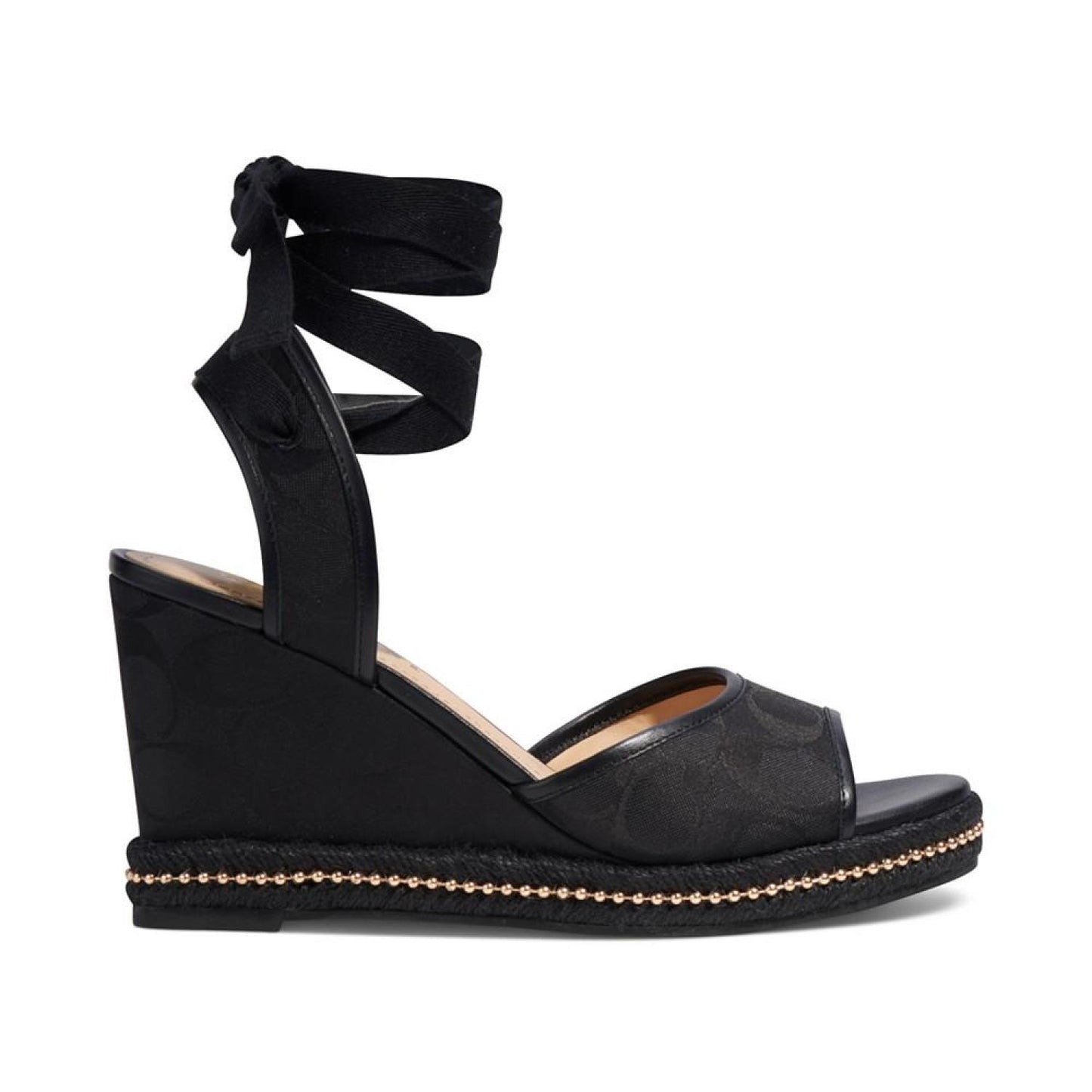 Women's Page Signature Ankle-Tie Wedge Sandals