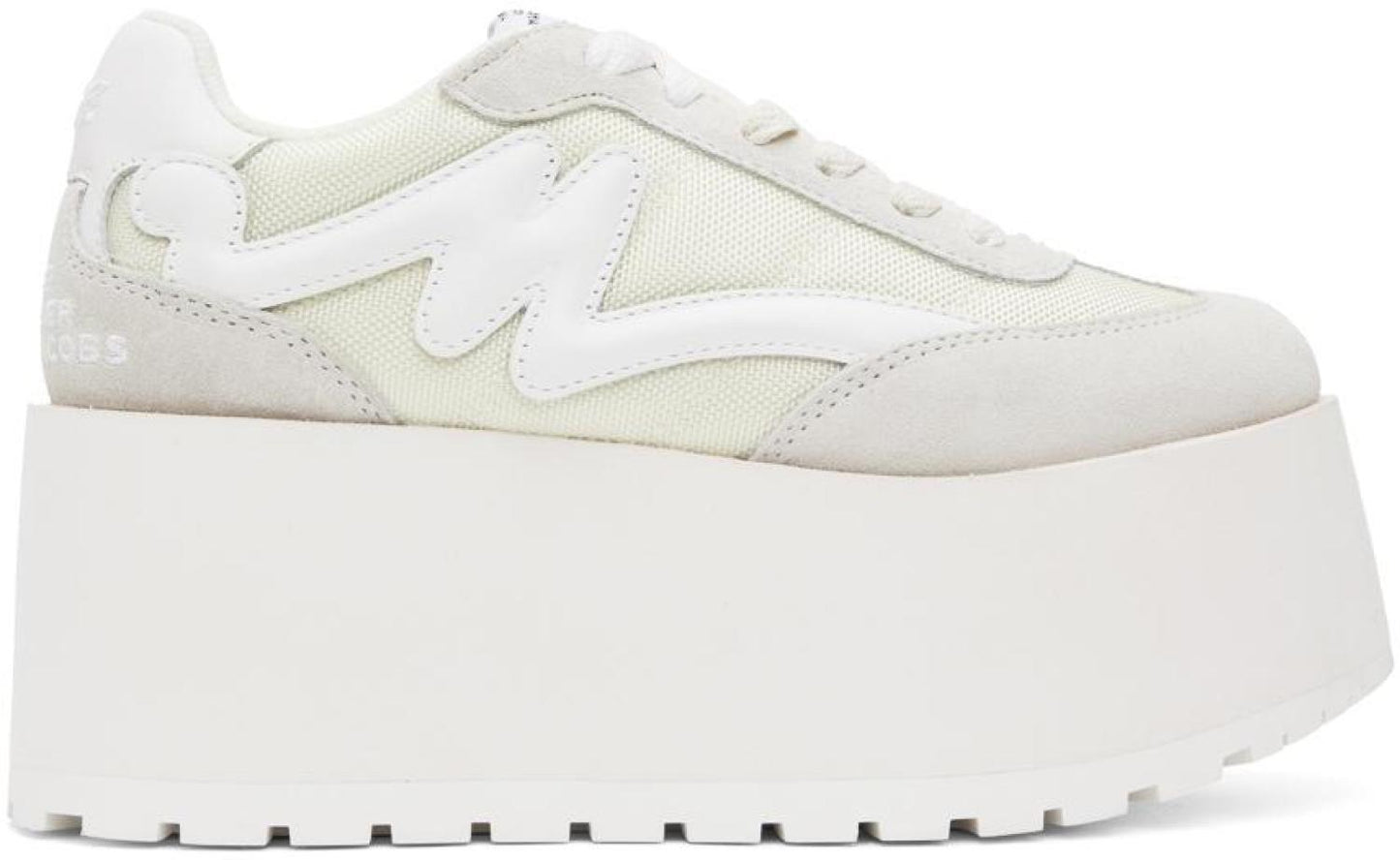 White Platform Jogger Sneakers