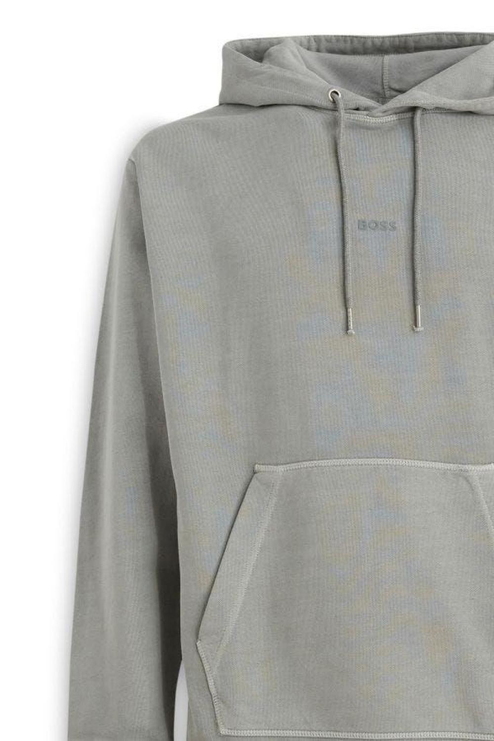 Hugo Boss Cotton Logo Details Hooded Men's Sweatshirt