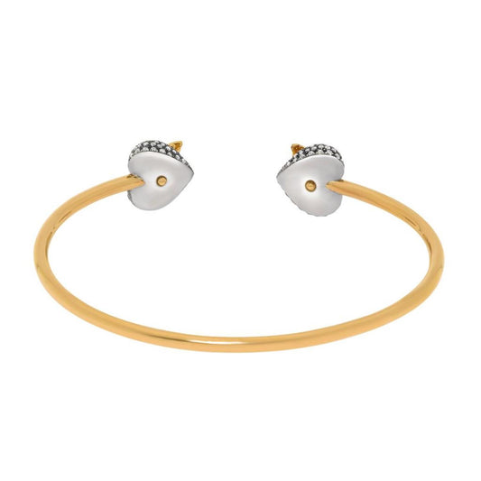 Gucci Le Marche Des Merveilles 18K Yellow Gold and Sterling Silver, Diamond 0.69ct. tw. Cuff Bracelet YBA433752001017