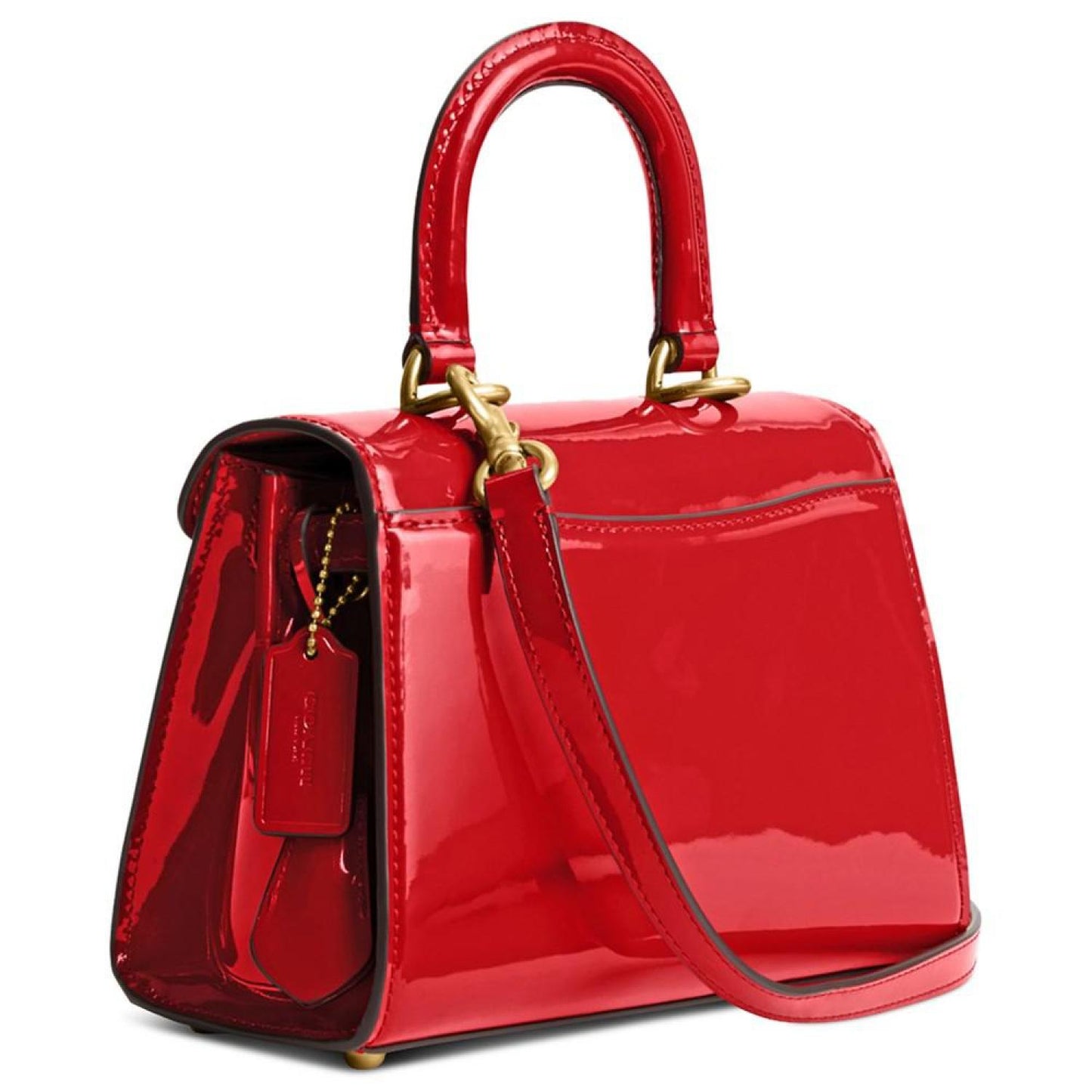 Sammy Top Handle 21 Small Patent Leather Handbag
