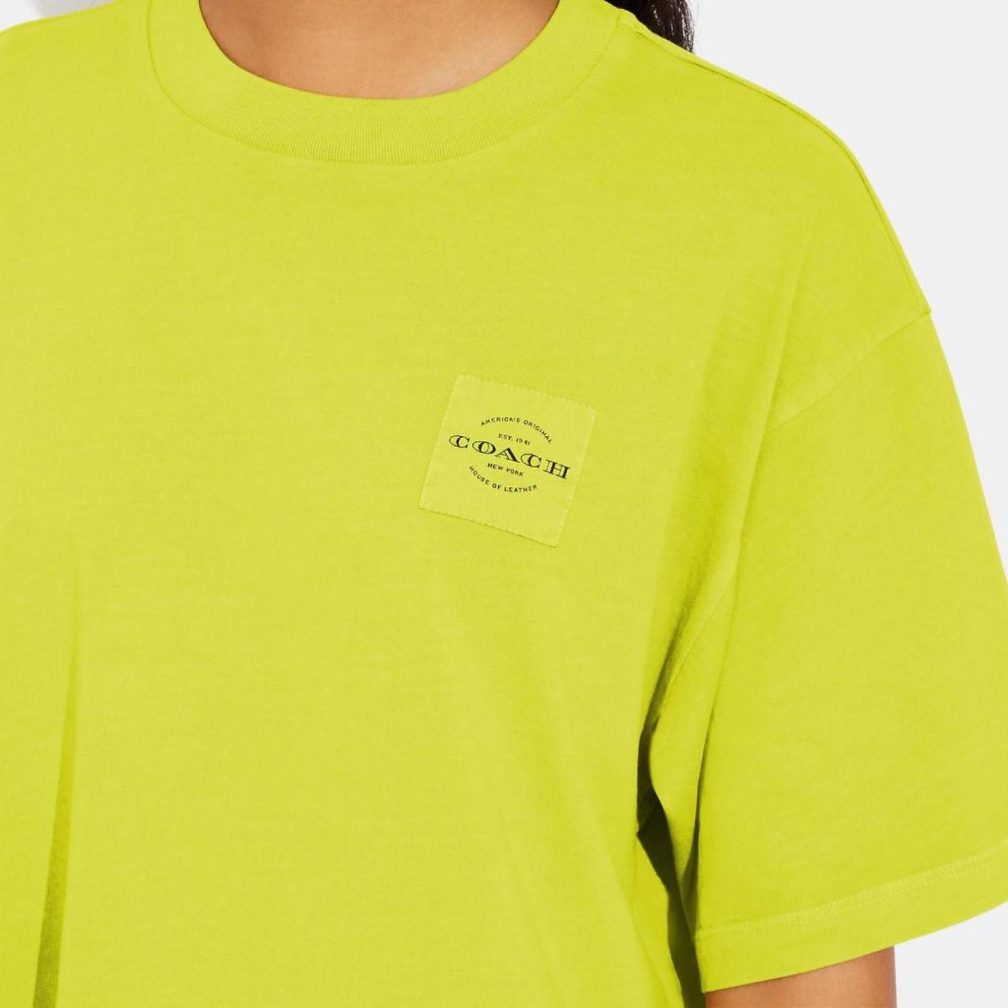 Coach Outlet Garment Dye Cropped T Shirt