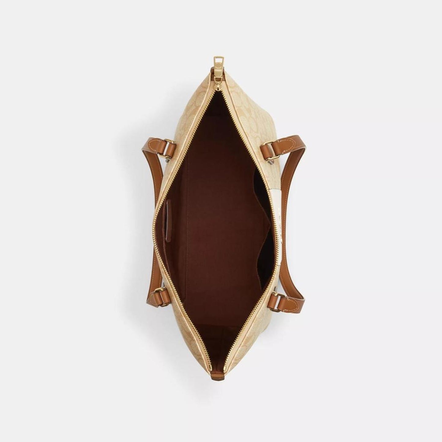 Coach Outlet Gallery Tote In Signature Canvas With Stripe