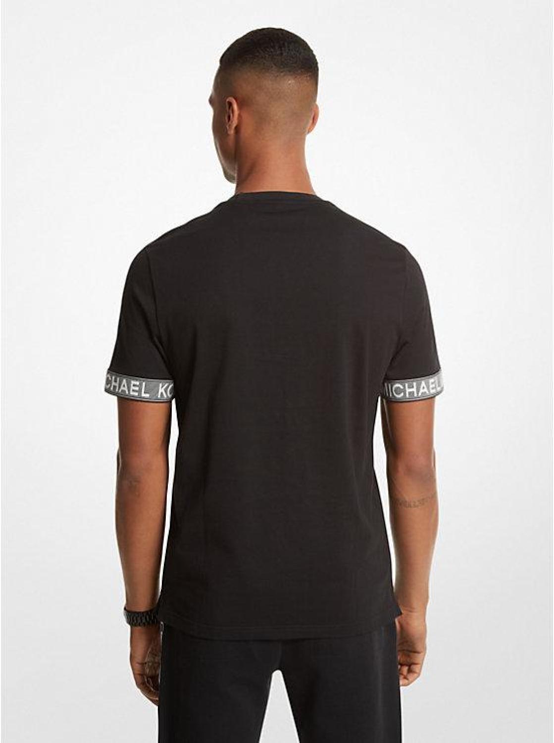 Logo Tape Cotton T-Shirt