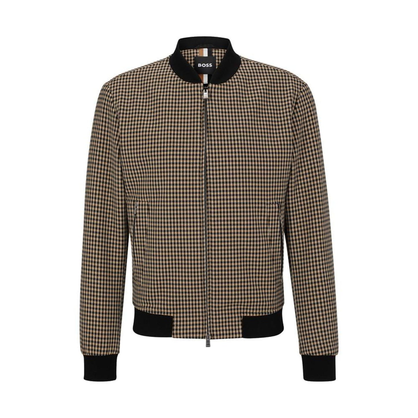 Men's Checked Slim-Fit Jacket