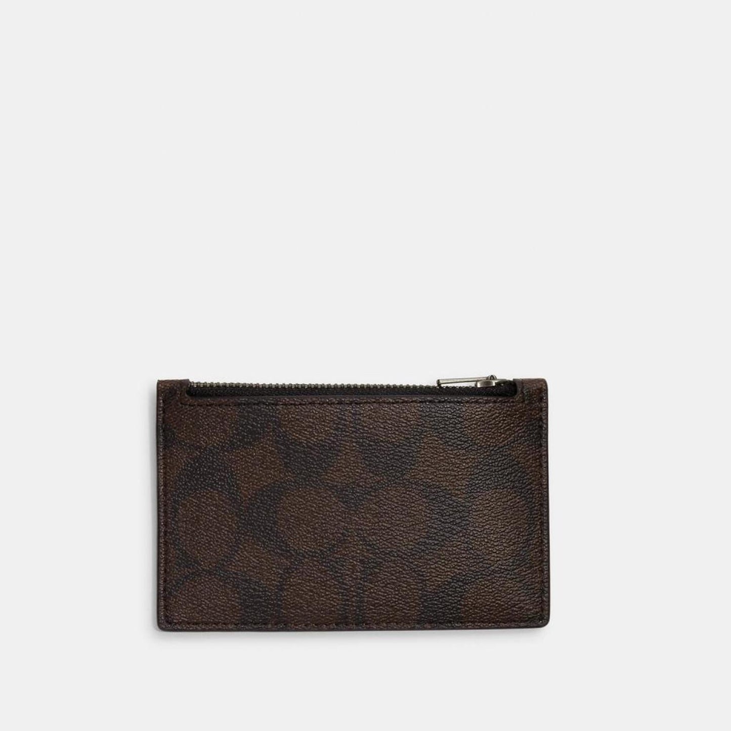 Coach Outlet Zip Card Case In Blocked Signature Canvas
