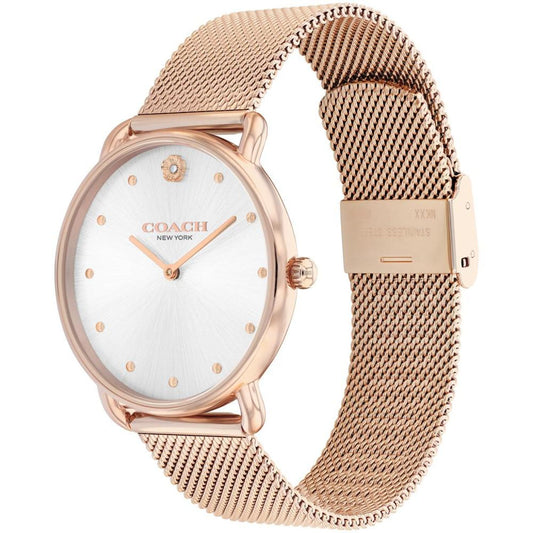 Women's Elliot Rose Gold-Tone Stainless Steel Mesh Bracelet Watch 36mm