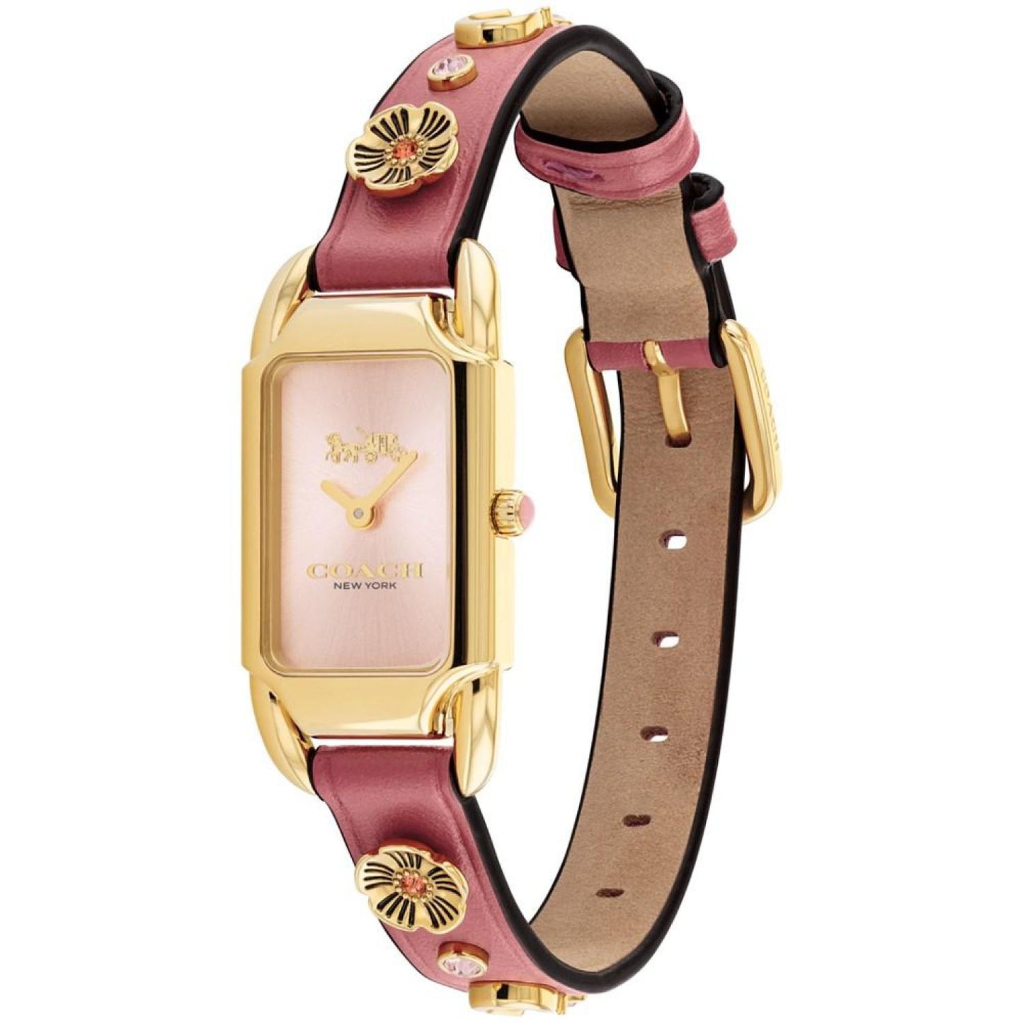 Women's Cadie Quartz Blush Leather Strap Watch 17.5mm x 28.5mm
