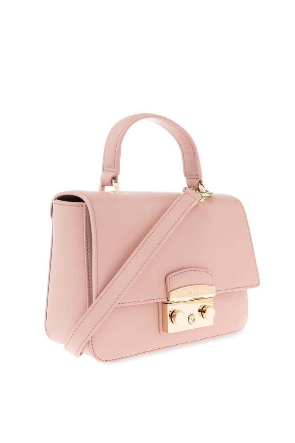 Furla Metropolis Push-Lock Detailed Mini Top Handle Bag