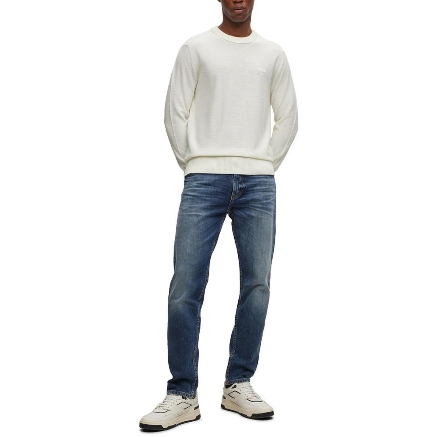 Men's Embroidered Logo Regular-Fit Sweater