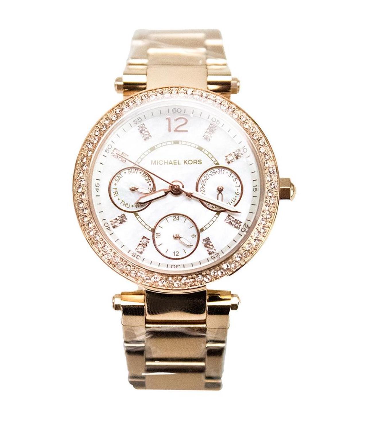 Michael Kors Parker 35 mm Case pink Stainless Steel Watch Women's