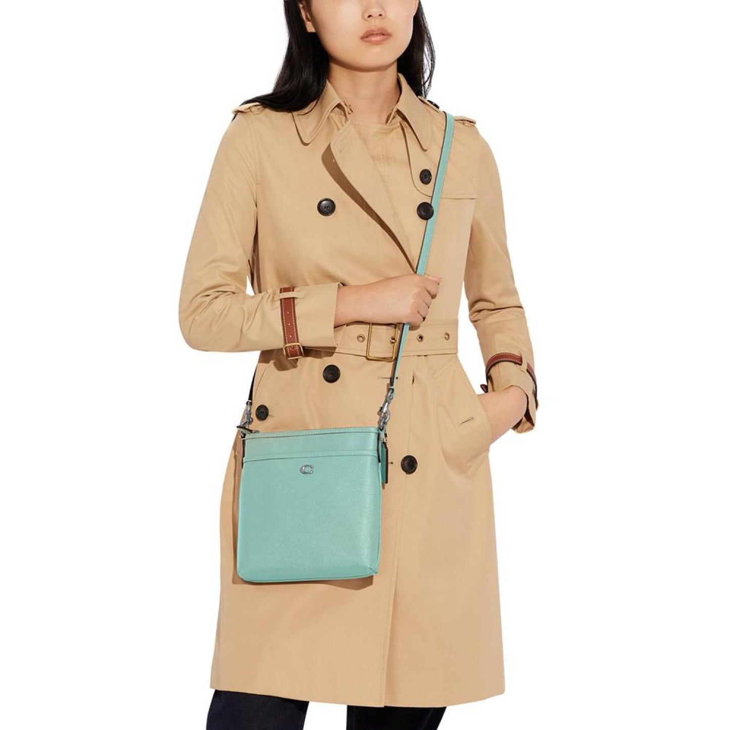 Crossgrain Leather Kitt Crossbody
