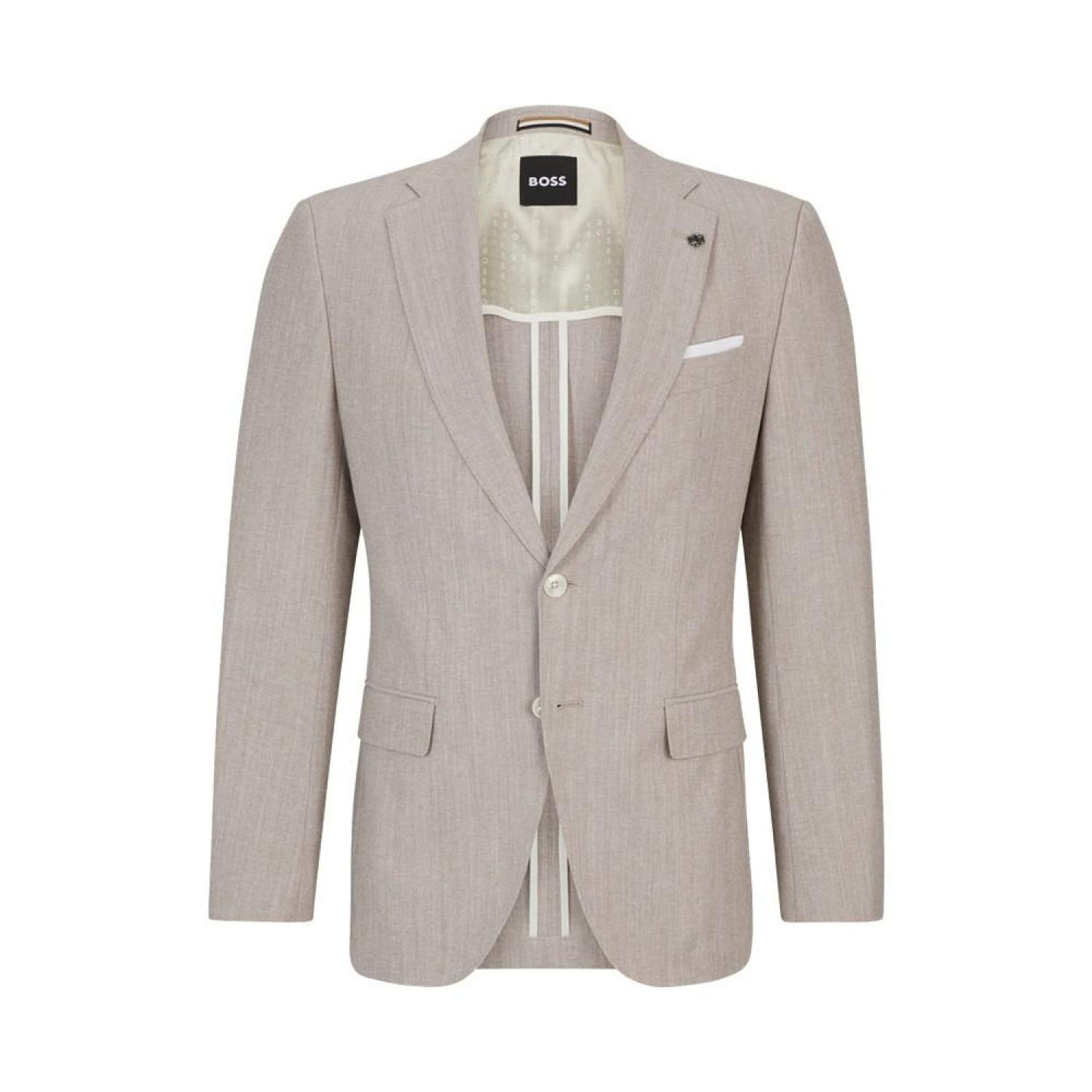 Men's Micro-Patterned Slim-Fit Jacket