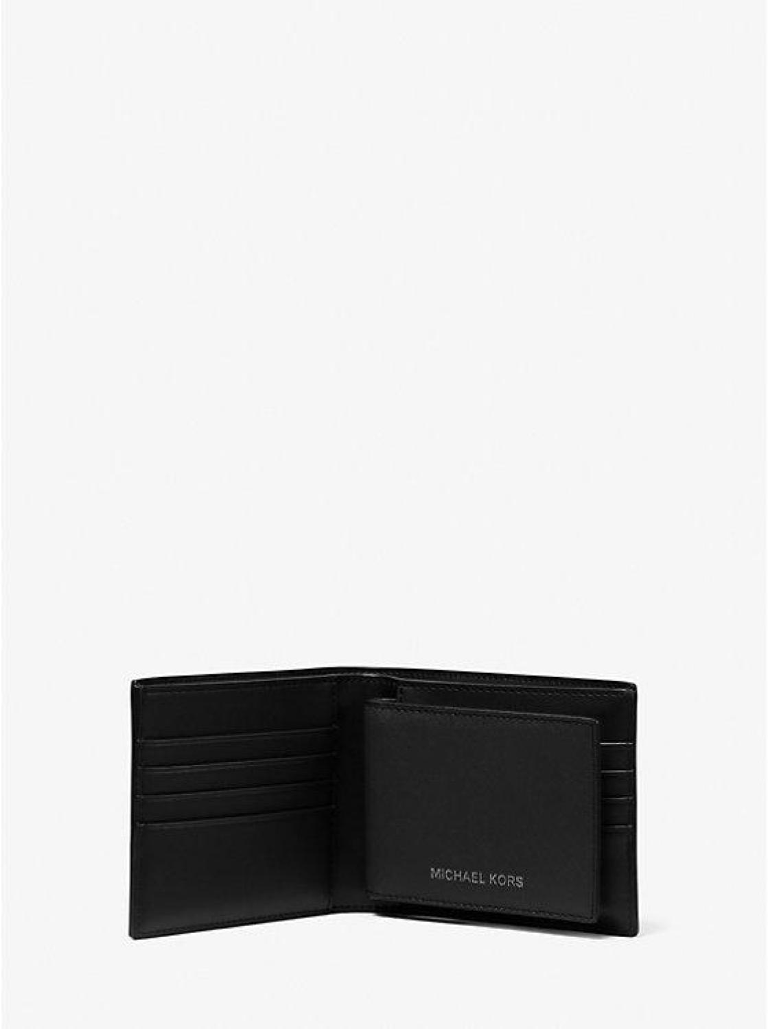 Harrison Saffiano Leather Billfold Wallet with Passcase