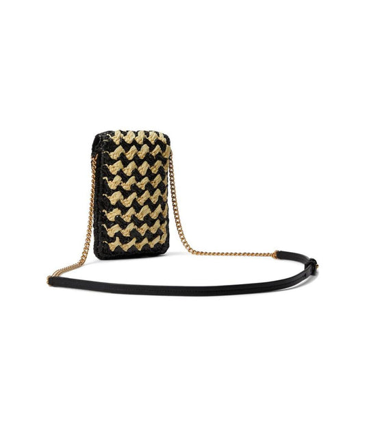 Summer Crossbody Striped Crochet North/South Phone Crossbody