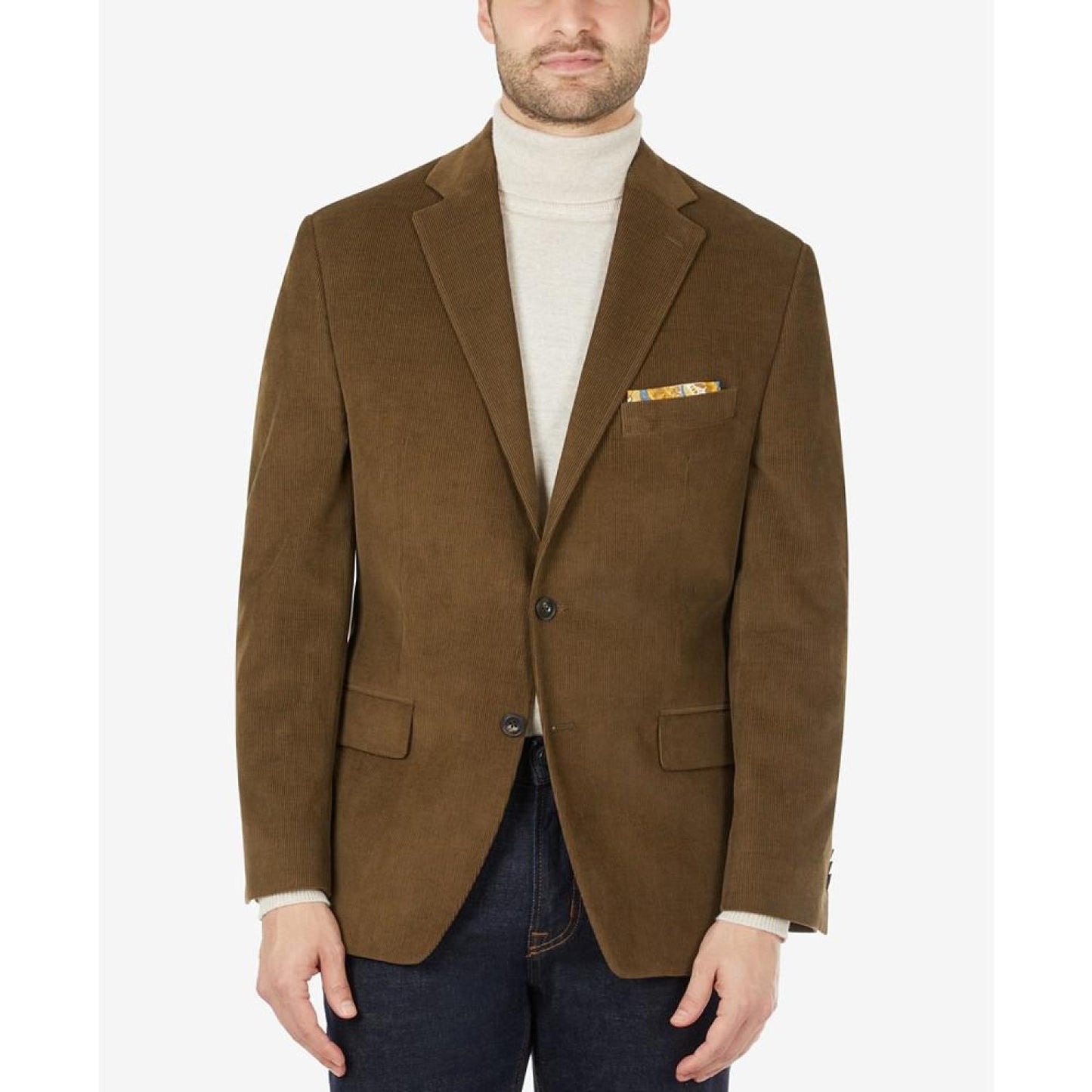 Men's Classic-Fit Stretch Corduroy Solid Sport Coat