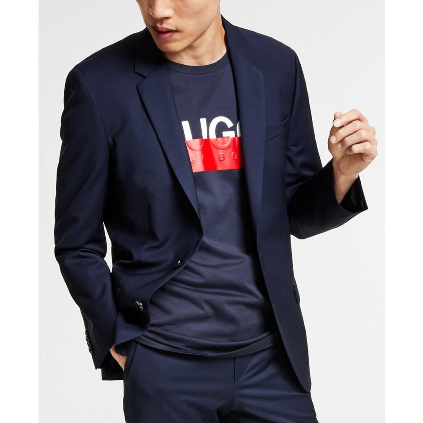 Men's Slim-Fit Superflex Stretch Solid Suit Jacket