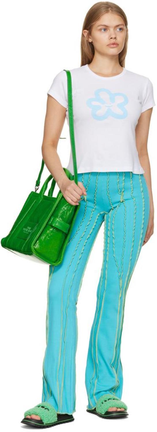 Green Medium 'The Shiny Crinkle' Tote