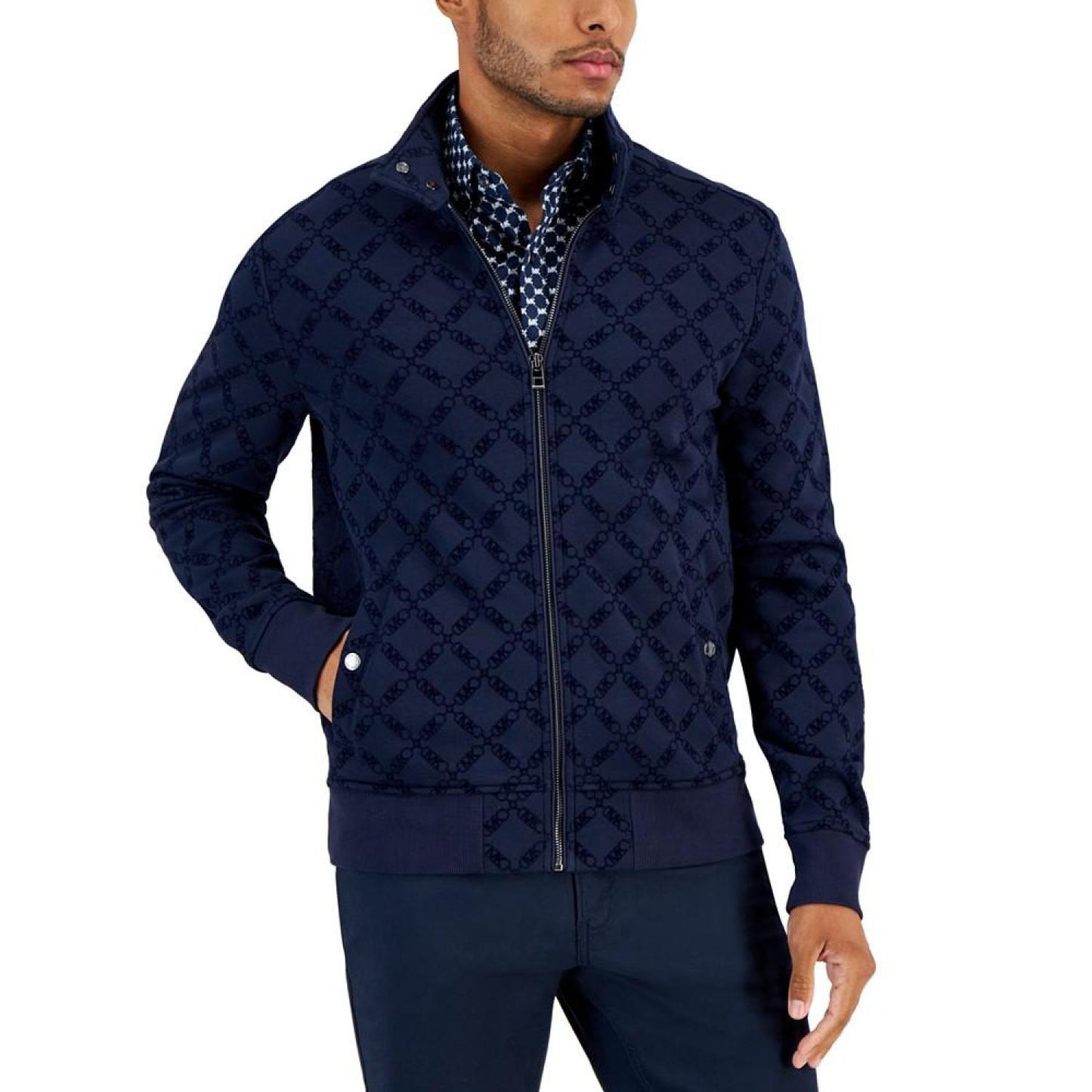 Men's Empire Flocked Full-Zip Track Jacket