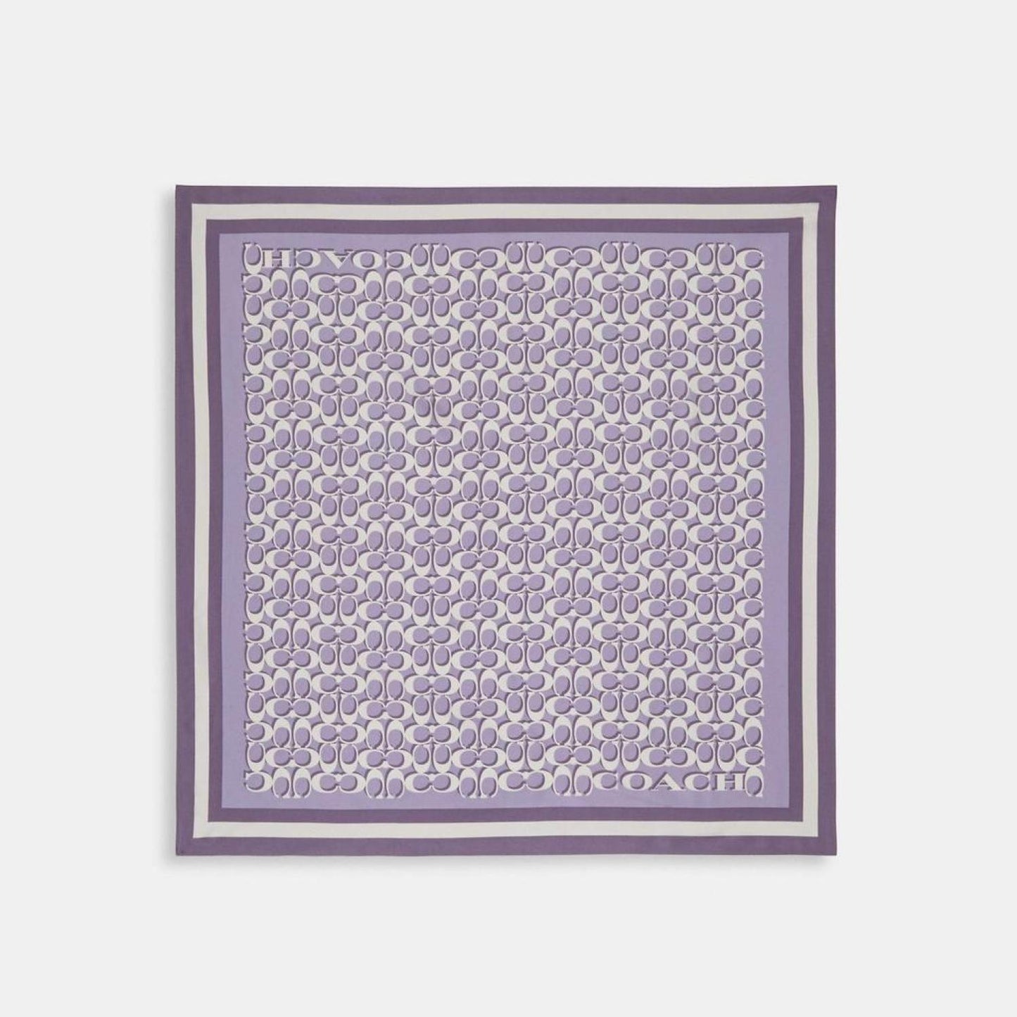 Coach Outlet Signature Print Silk Square Scarf