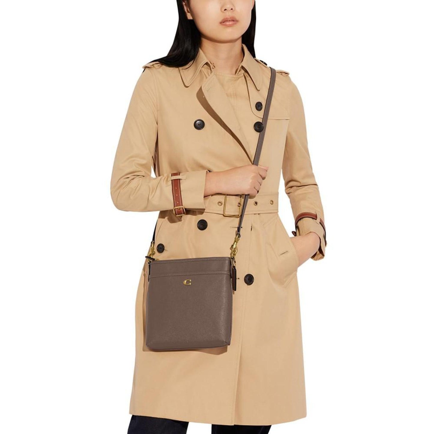 Crossgrain Leather Kitt Crossbody