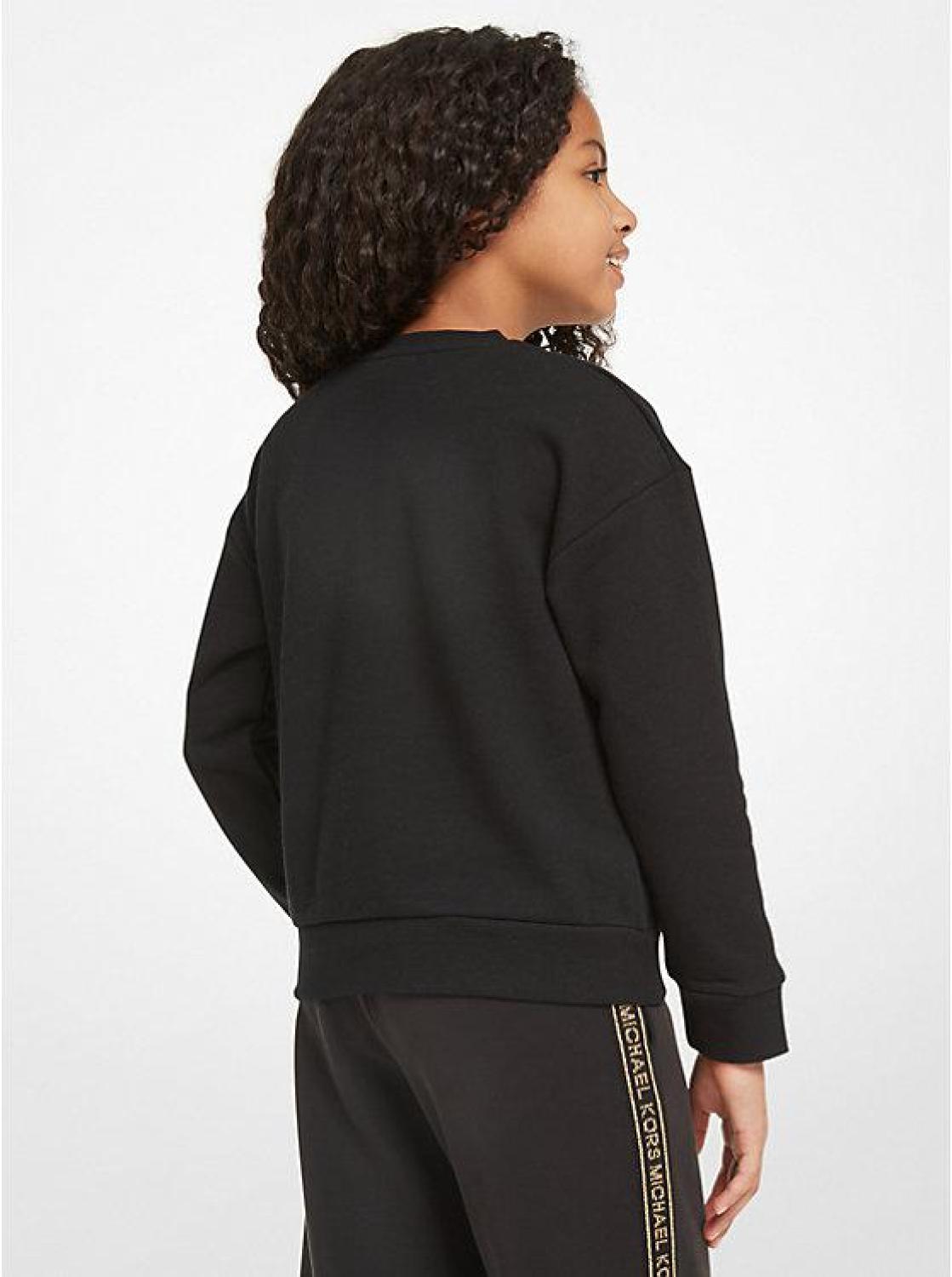 Studded Logo Cotton Sweatshirt