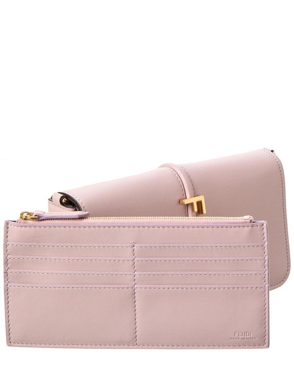 FENDI Fendigraphy Leather Wallet On Chain