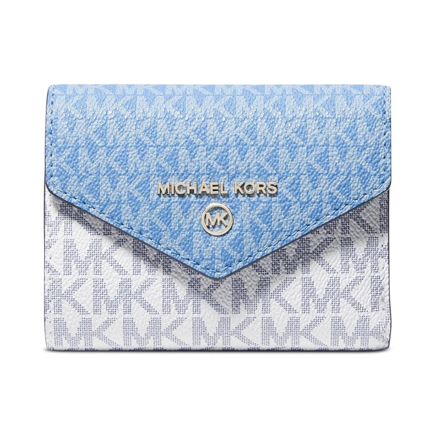 Light blue mk wallet best sale