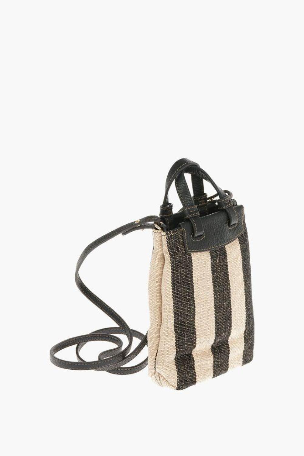Awning Striped MERAVIGLIA VERTICAL Mini Crossbody Bag
