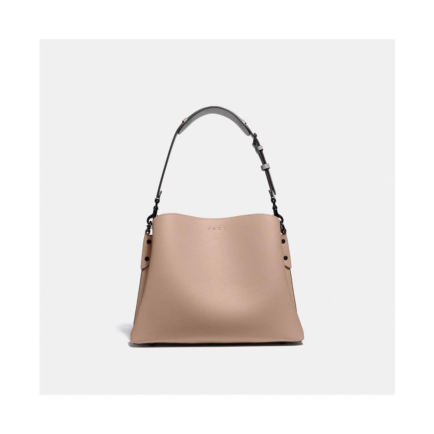 Pebble Leather Willow Shoulder Bag with Convertible Straps
