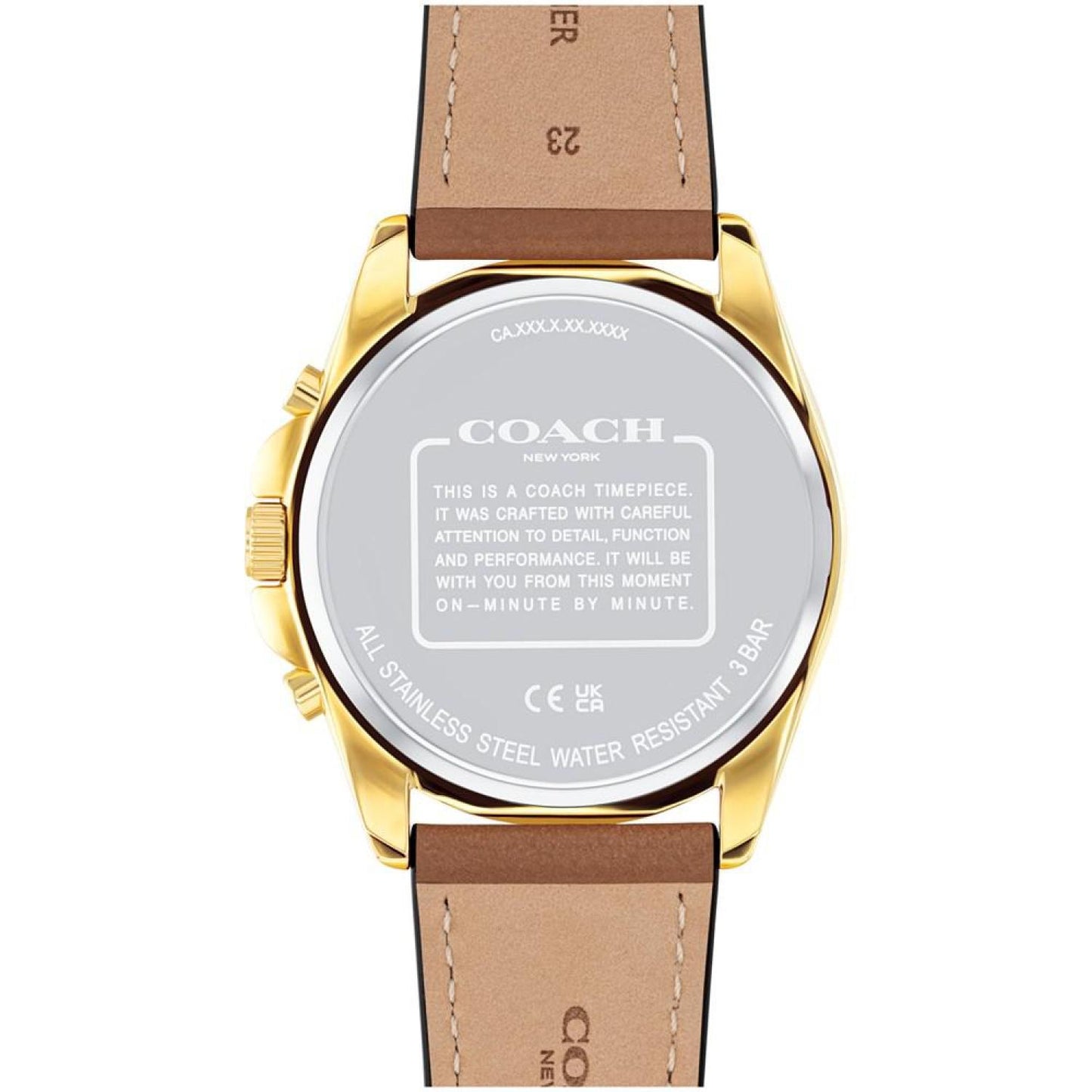 Men's Greyson Saddle Leather Strap Watch, 41mm