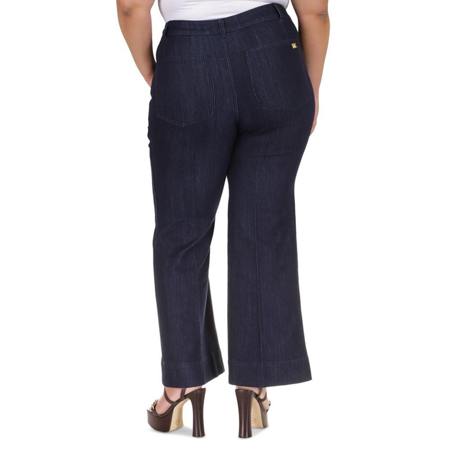 Plus Size High-Rise Flare-Leg Jeans