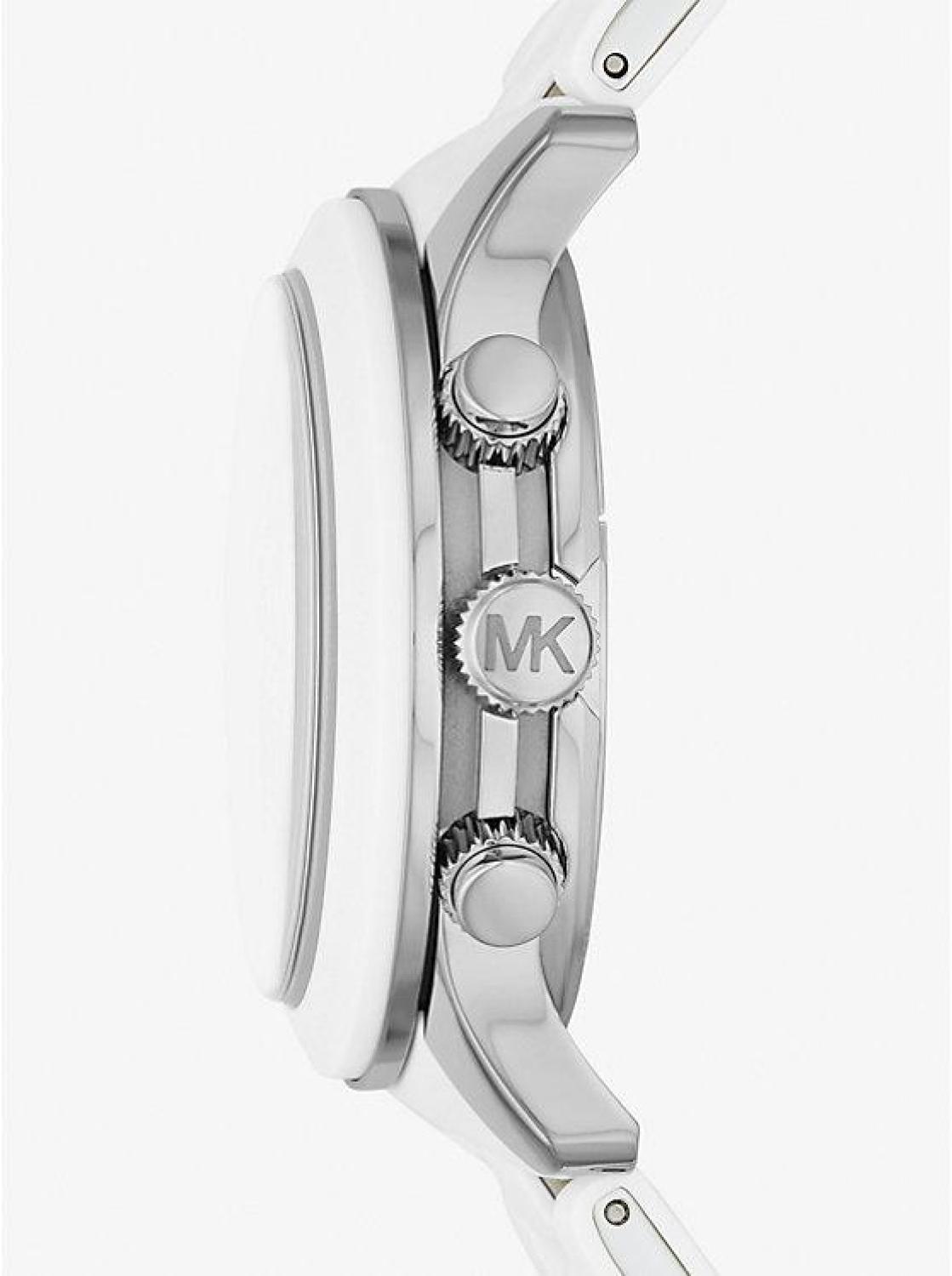 Oversized Runway White-Tone Watch