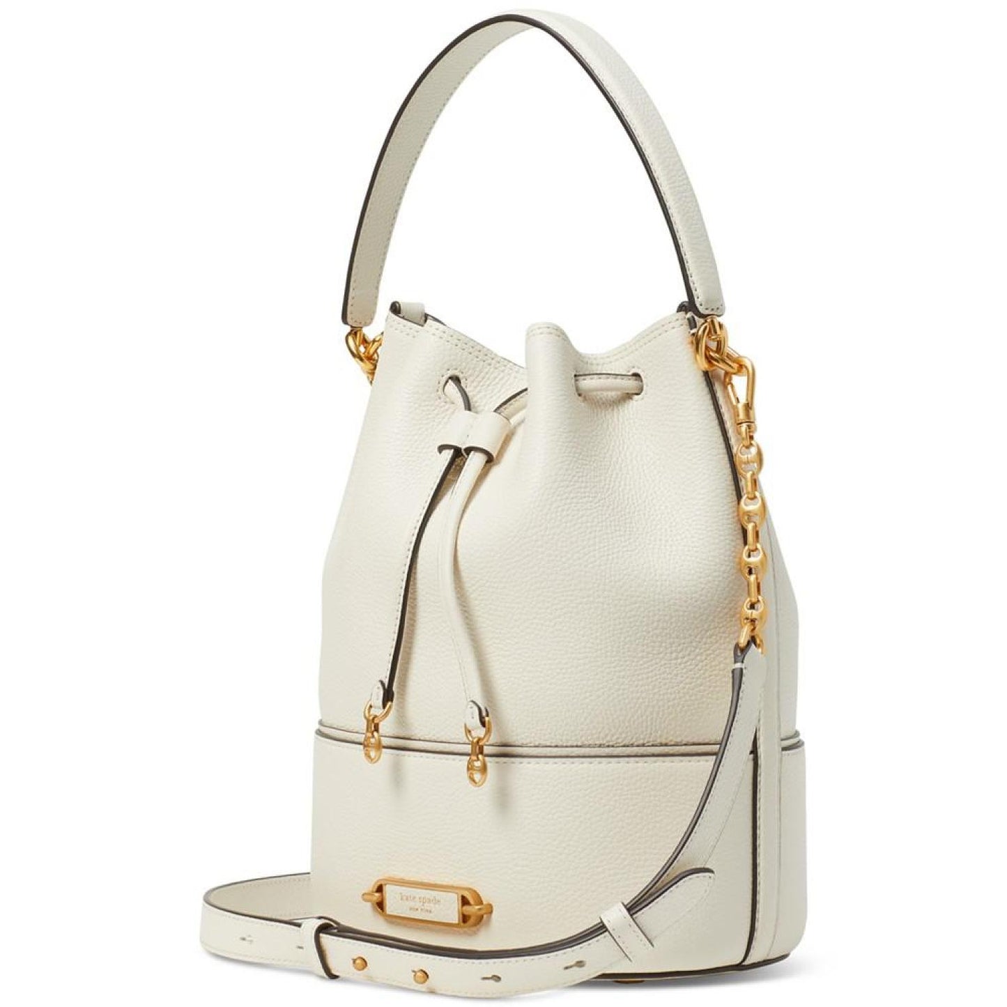 Gramercy Pebbled Leather Medium Bucket Bag