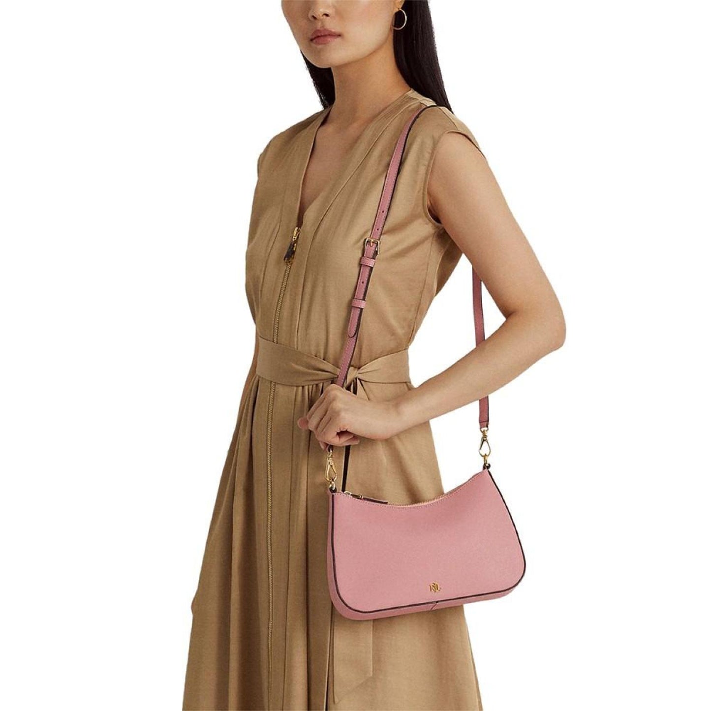 Crosshatch Leather Medium Danni Shoulder Bag