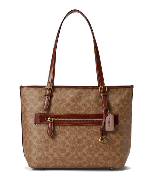 Coated Canvas Signature Taylor Tote