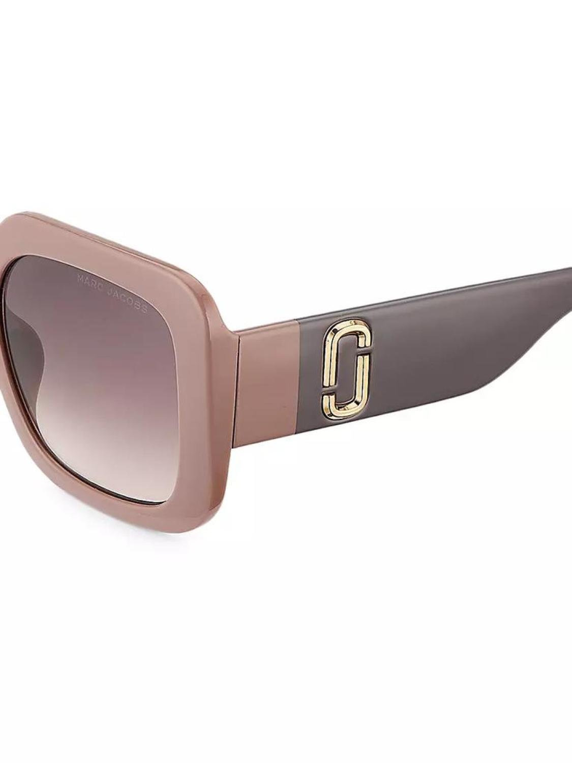 53MM Square Colorblocked Sunglasses