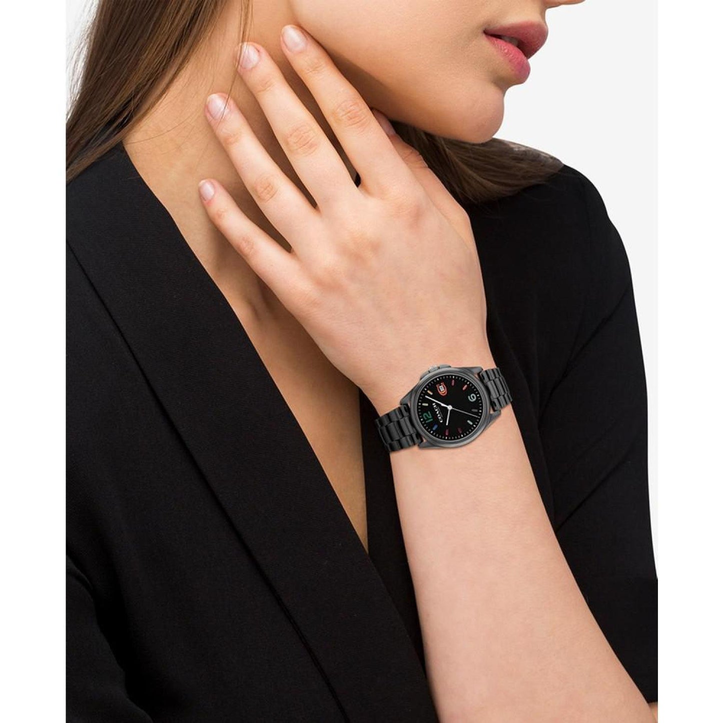Women's Greyson Black Ceramic Bracelet Watch 36mm