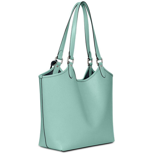 Pebble Leather Day Tote with Removable Pouch