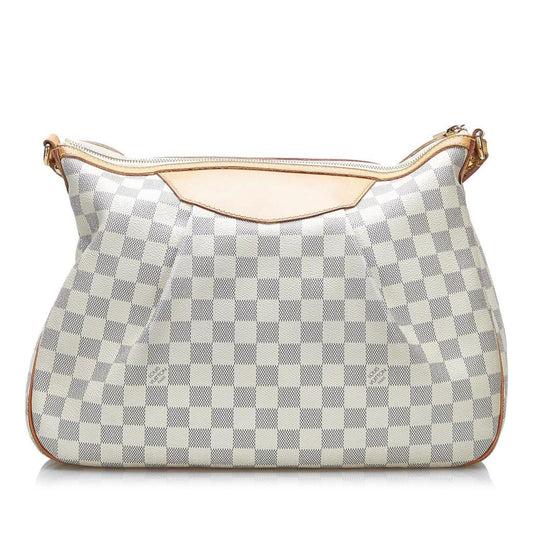 Louis Vuitton Damier Azur Siracusa PM Canvas Crossbody Bag (Pre-Owned)