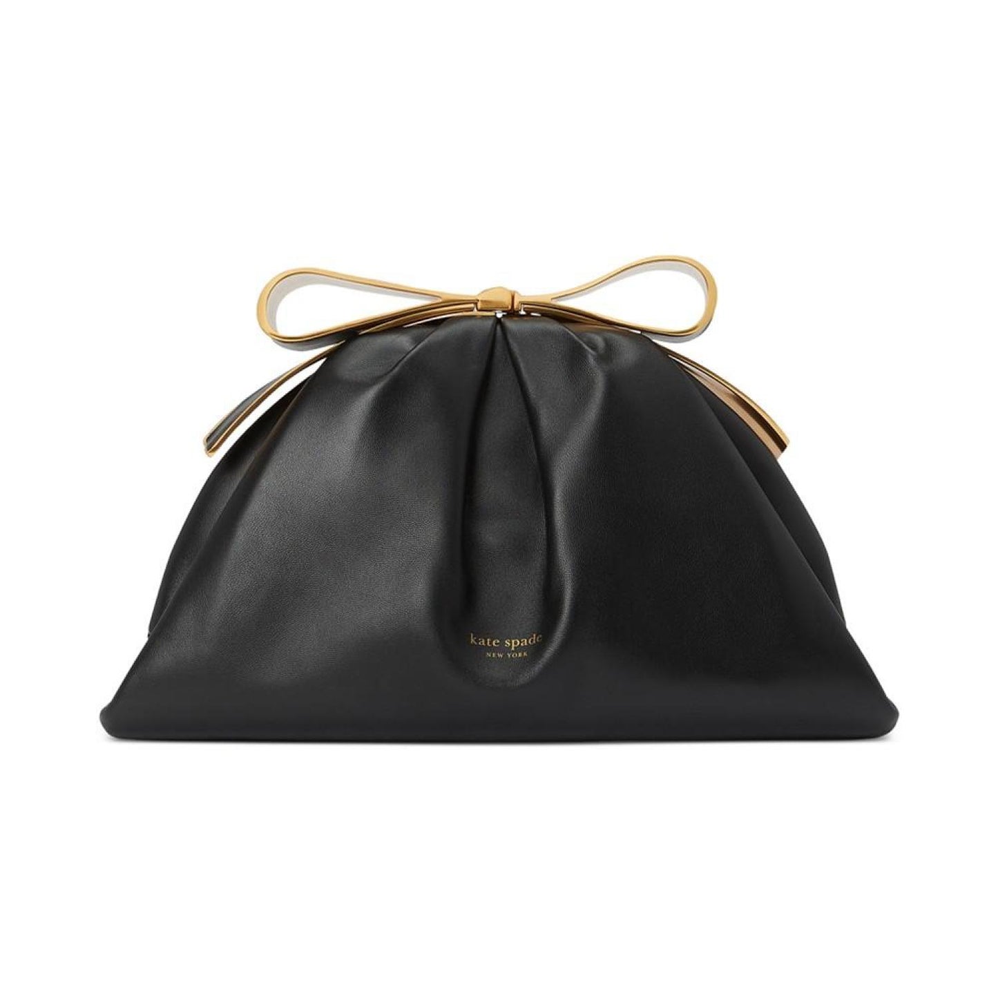 Medium Bridal Leather Bow Frame Clutch
