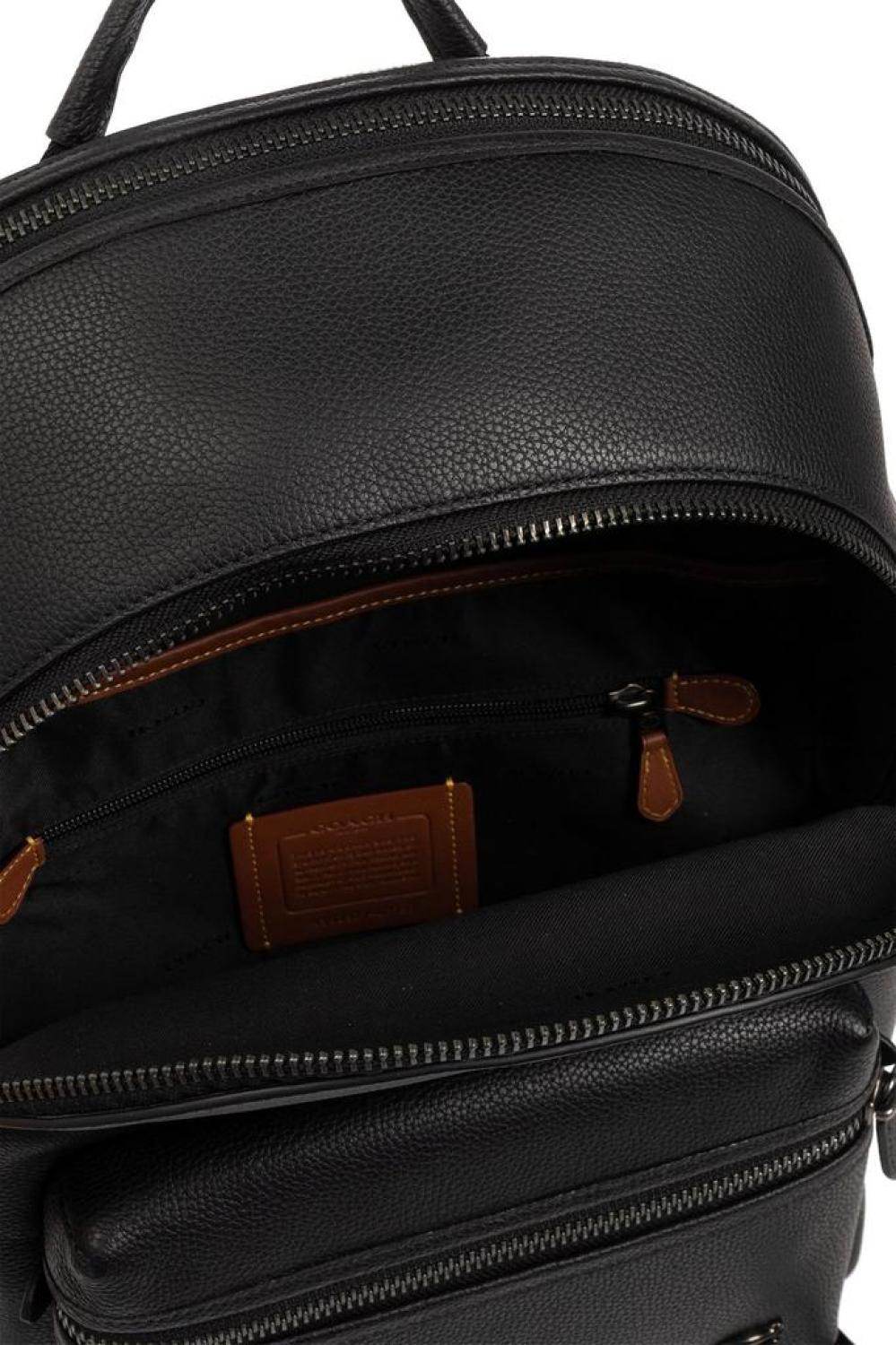 Coach Logo Plaque Backpack