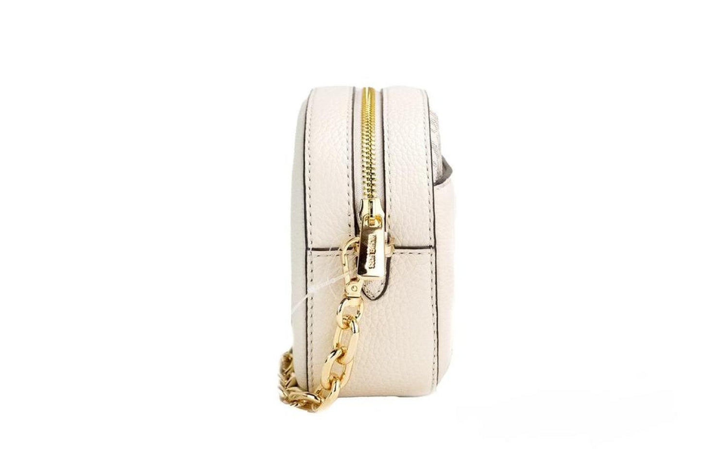 Michael Kors Jet Set Glam Leather Oval Crossbody Bag Women's Purse