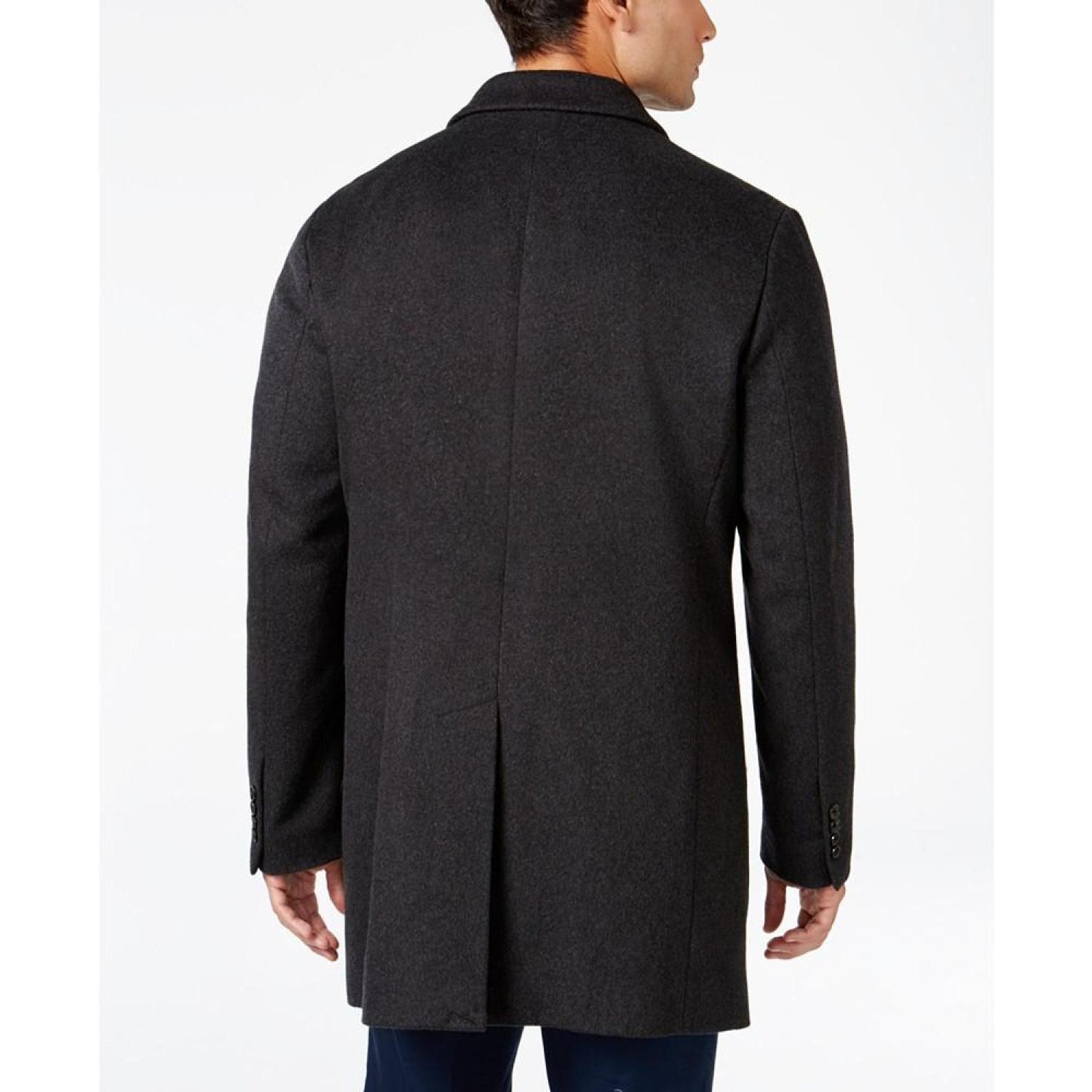 Michael Kors Men's Water-Resistant Slim-Fit Overcoat with Zip-Out Liner
